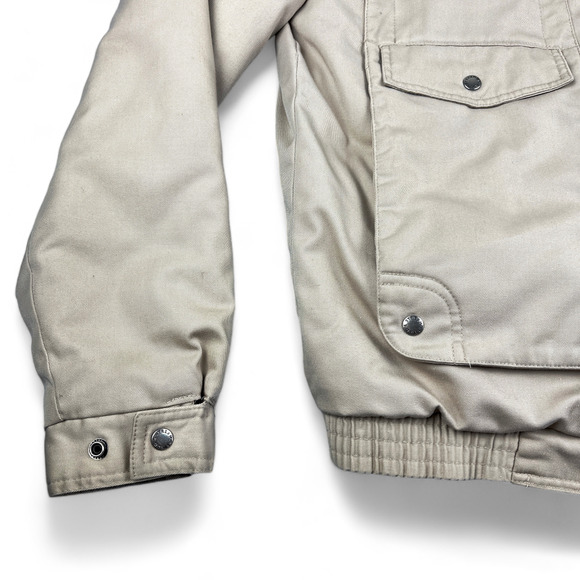 Vintage Field Stream Jacket Adult EXTRA LARGE TALL Beige 80s Hunting Coat Lined - Picture 4 of 11